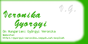 veronika gyorgyi business card