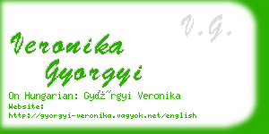 veronika gyorgyi business card